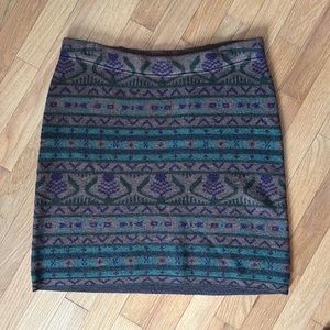 Toad & Co merino wool skirt